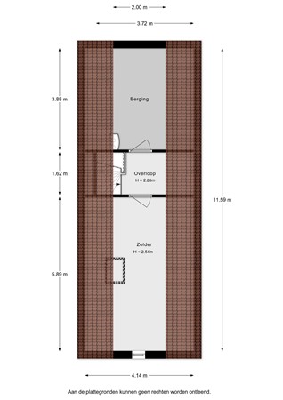 Floorplan - Heemlaan 35, 3265 BZ Piershil